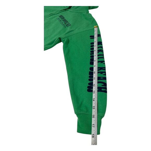 Pacific Co North Myrtle Beach Green Zip-Up Hoodie Kids Medium Kelly Green Preppy - Picture 14 of 14